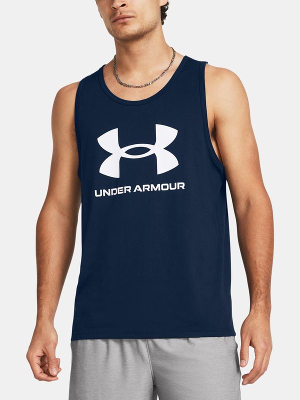 Under Armour Under Armour Tank Top UA SPORTSTYLE LOGO TANK-BLU - Men