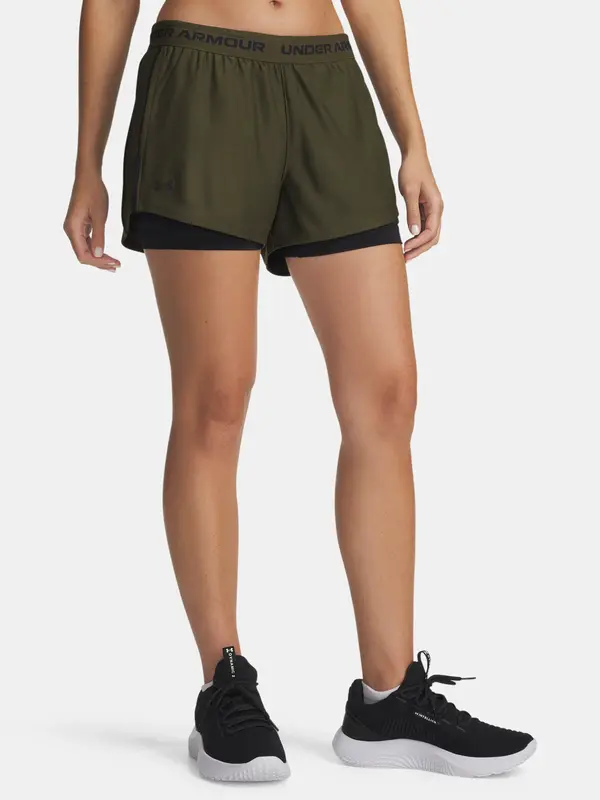 Under Armour Under Armour Tech Play Up 2in1 Shorts-GRN - Women's Shorts