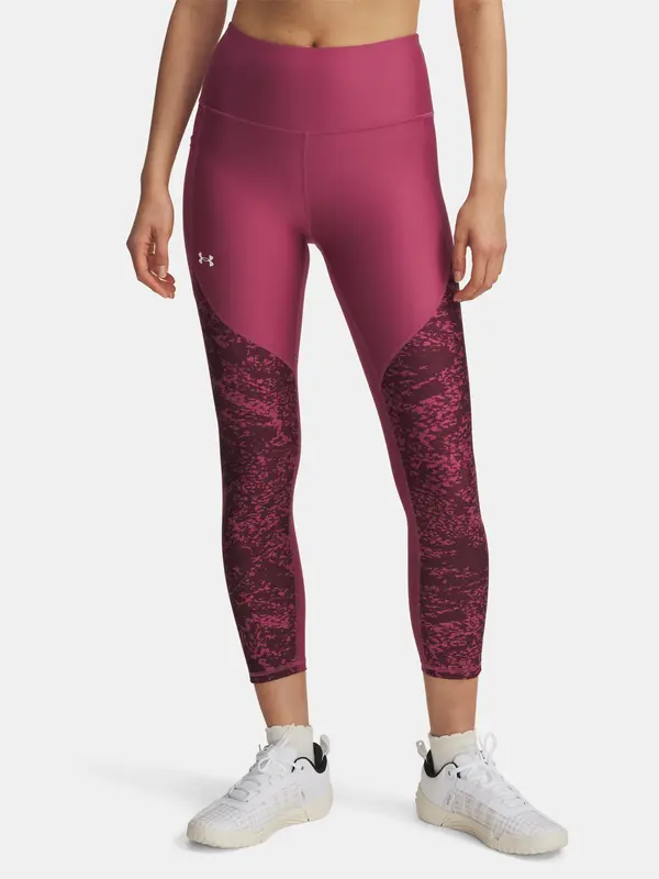 Under Armour Under Armour Tech Print Panel Ankle Leg-RED Leggings - Women's