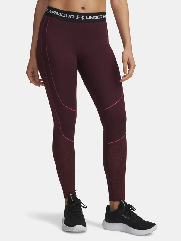 Under Armour Under Armour UA ColdGear Textured Leggings-RED - Women's