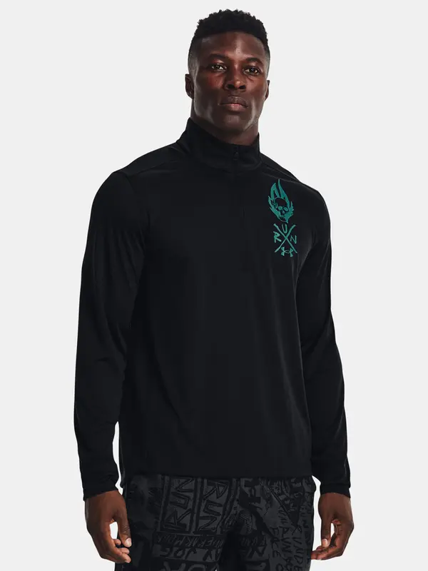 Under Armour Under Armour UA Destroy All Miles 1/2 Zip-BLK T-Shirt - Mens