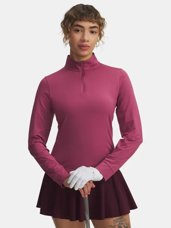 Under Armour Under Armour UA Drive 1/4 Zip-RED T-Shirt for Women - Women's