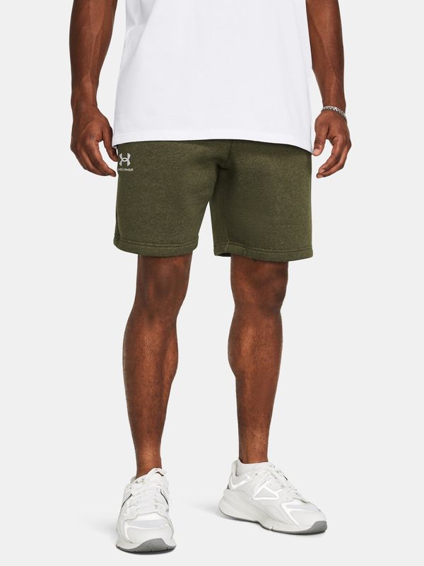 Under Armour Under Armour UA Essential Fleece Shorts-GRN - Mens