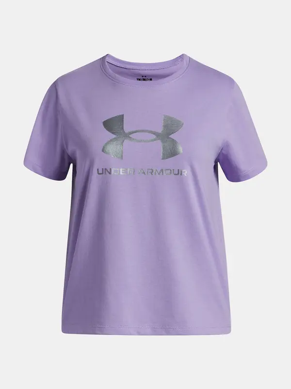 Under Armour Under Armour UA G Rival Shimmer SS-PPL Girls' T-Shirt - Girls