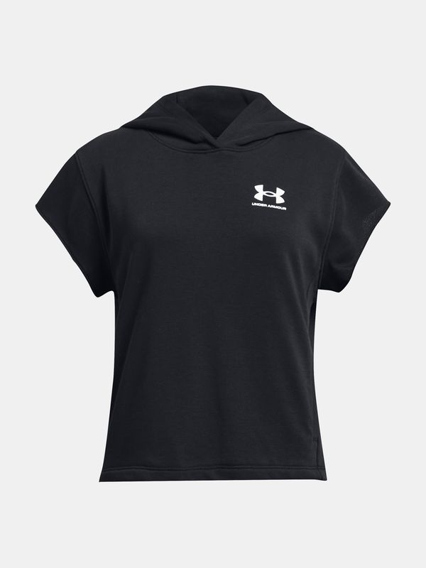 Under Armour Under Armour UA G Rival Try SS Cut Hdy Black Sports Sweatshirt