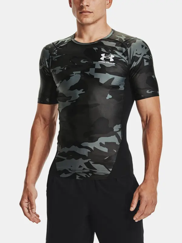 Under Armour Under Armour UA HG Isochill Comp Print SS-BLK T-Shirt - Mens