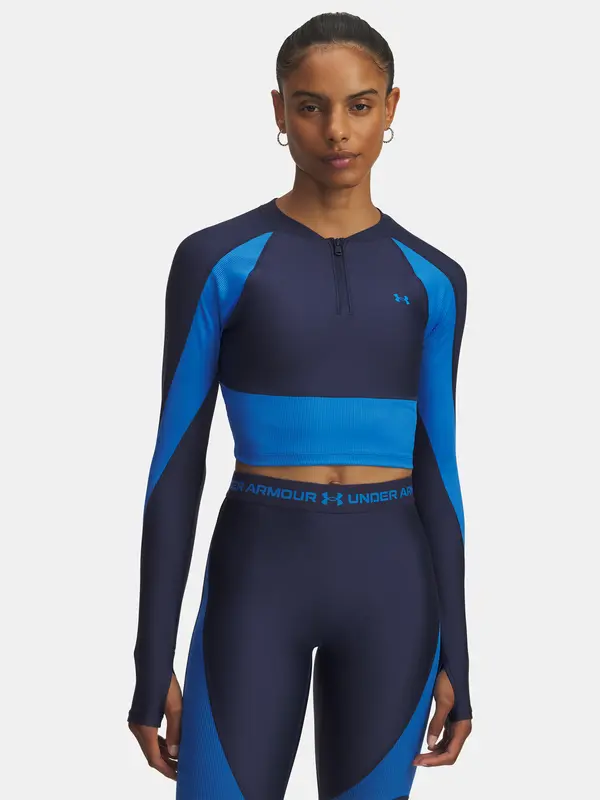 Under Armour Under Armour UA HG Rib 1/4 Zip-BLU Women's T-Shirt - Women's