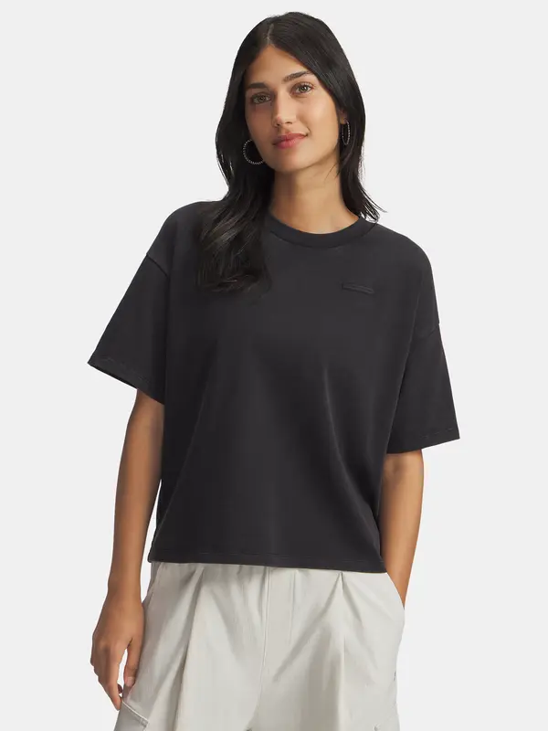 Under Armour Under Armour UA HWT Boxy Wash SS-BLK Women's T-Shirt - Women's