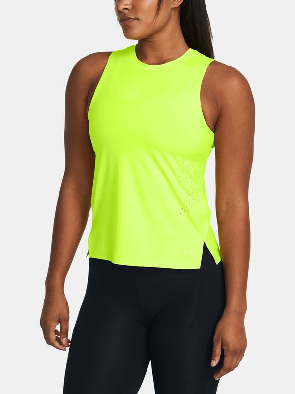 Under Armour Under Armour UA Launch Elite Tank Yellow Sports Tank