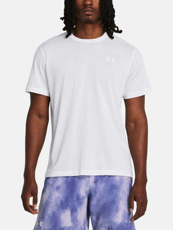 Under Armour Under Armour UA LAUNCH SHORTSLEEVE-WHT men's T-shirt