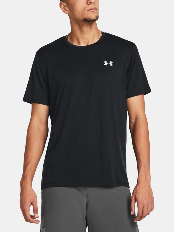 Under Armour Under Armour UA LAUNCH SPLATTER SS Black Sports T-Shirt