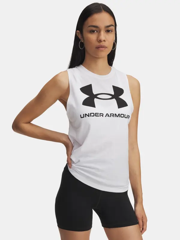 Under Armour Under Armour UA Logo Tank-WHT Women's Tank Top - Women's