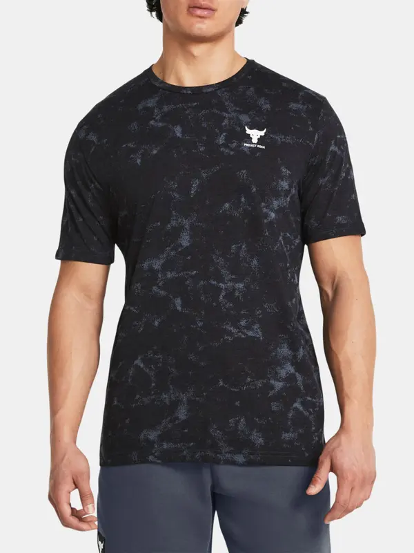 Under Armour Under Armour UA Project Rock Payoff Printed Graphic Black Men's Sports T-Shirt