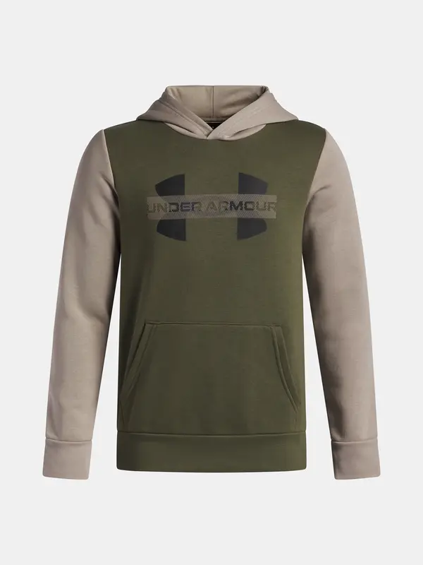 Under Armour Under Armour UA Rival Flc Cblck Grphc HD-GRN Boys' Sweatshirt - Boys