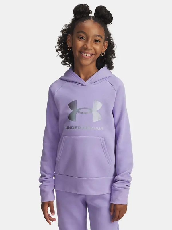 Under Armour Under Armour UA Rival Flc Shimmer Girls' Sweatshirt Hdy-PPL - Girls