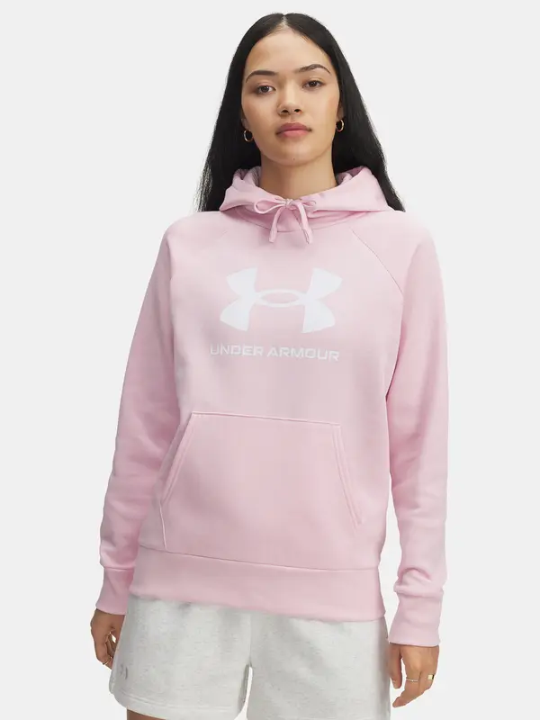 Under Armour Under Armour UA Rival Fleece Big Logo HD-PNK Women's Sweatshirt - Women's