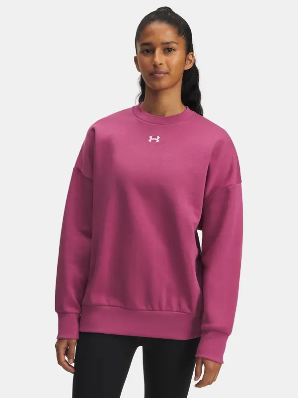 Under Armour Under Armour UA Rival Fleece OS Crew-RED Women's Sweatshirt - Women's