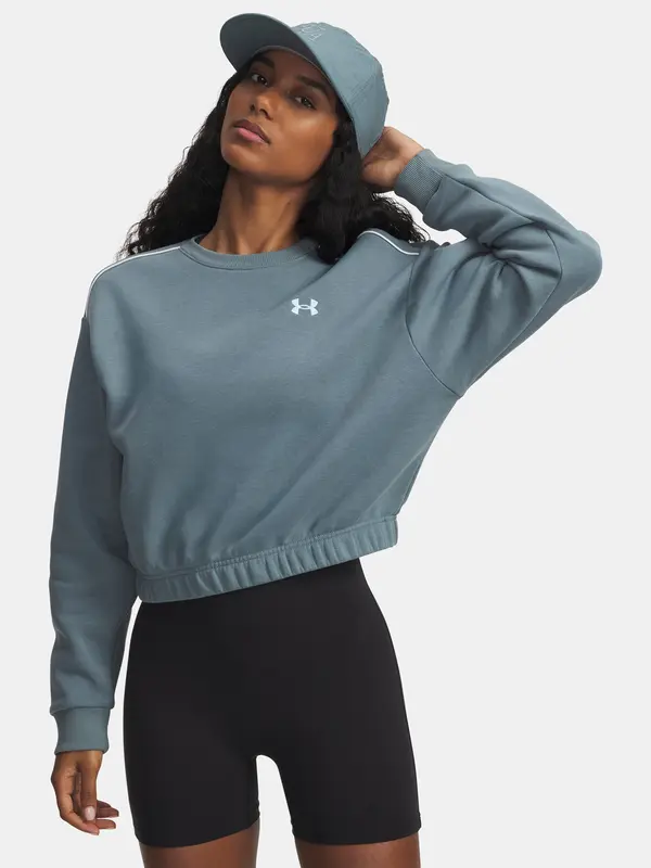 Under Armour Under Armour UA Rival Fleece Piped Crew-BLU Women's Sweatshirt - Women's