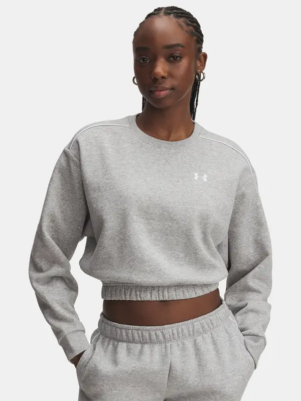 Under Armour Under Armour UA Rival Fleece Piped Crew-GRY Women's Sweatshirt - Women's