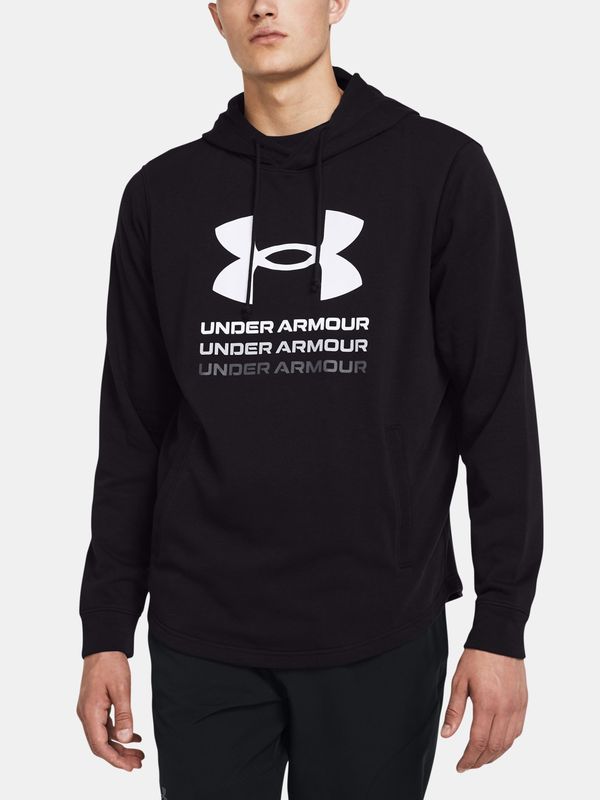 Under Armour Under Armour UA Rival Terry Graphic Hood Black Sports Sweatshirt