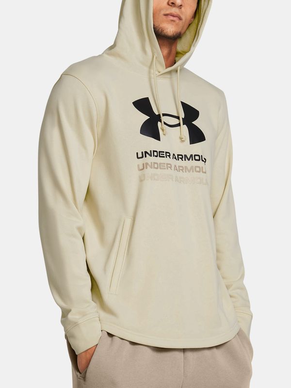 Under Armour Under Armour UA Rival Terry Graphic Hood men's Light Brown Sweatshirt