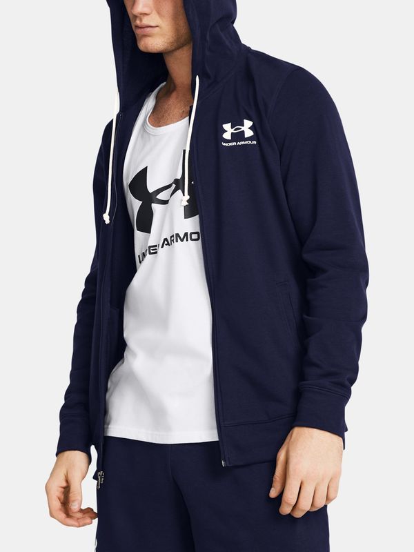 Under Armour Under Armour UA Rival Terry LC FZ Dark Blue Sports Sweatshirt