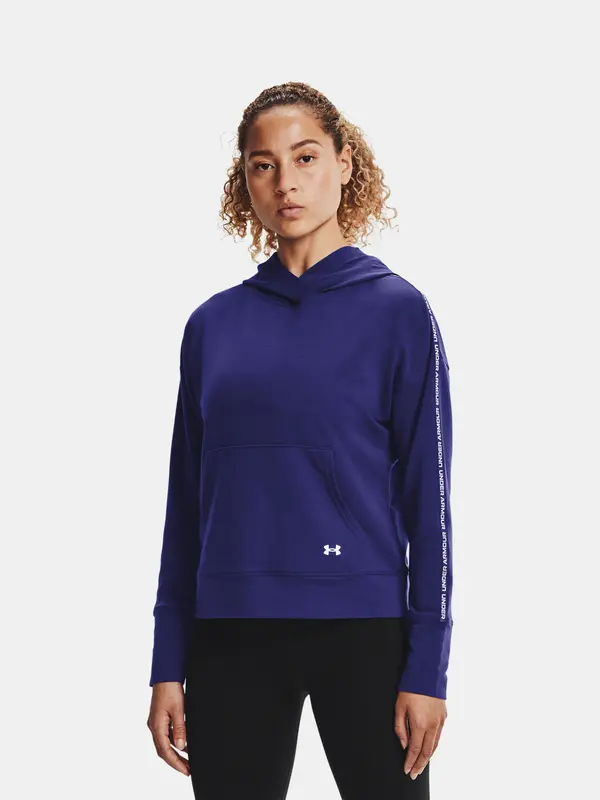 Under Armour Under Armour UA Rival Terry Taped Hoodie-BLU - Ladies