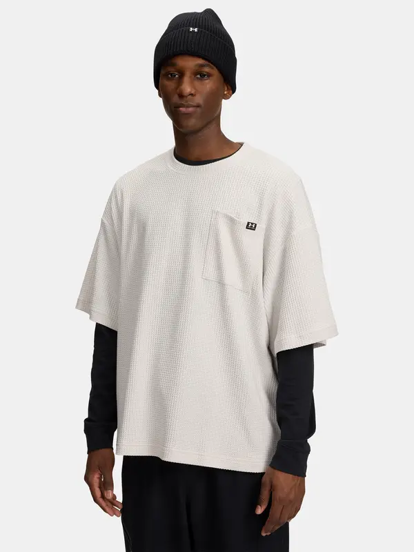 Under Armour Under Armour UA Rival Waffle Crew-WHT Men's T-Shirt - Mens