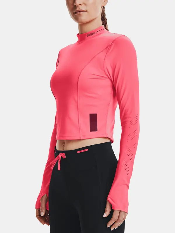 Under Armour Under Armour UA Run Anywhere Laser LS-PNK T-Shirt - Ladies