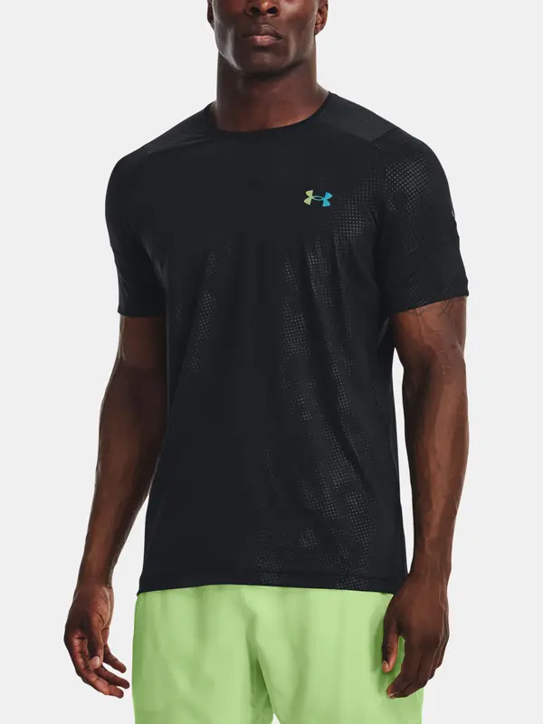 Under Armour Under Armour UA Rush Emboss SS-BLK T-Shirt - Mens