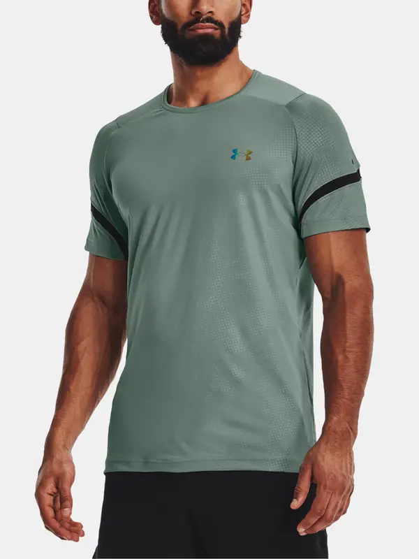 Under Armour Under Armour UA Rush Emboss SS-GRY T-Shirt - Mens