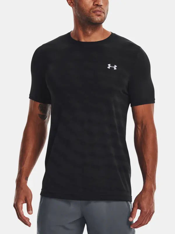 Under Armour Under Armour UA Seamless Radial SS-BLK T-Shirt - Mens