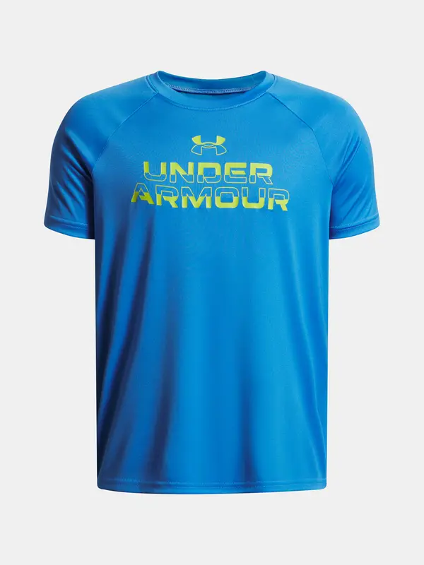 Under Armour Under Armour UA Tech Split Wordmark SS-BLU Boys' T-Shirt - Boys