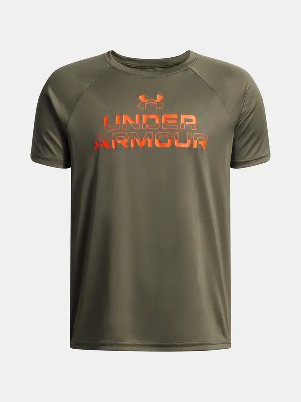 Under Armour Under Armour UA Tech Split Wordmark SS-GRN T-Shirt for Boys - Boys