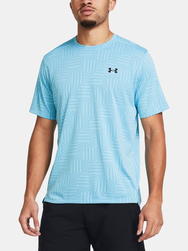 Under Armour Under Armour UA Tech Vent Geotessa SS Light Blue Men's Sports T-Shirt