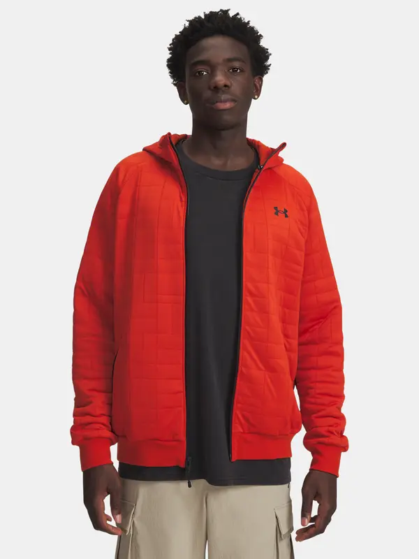 Under Armour Under Armour UA Unstoppable Flc Txtr FZ-ORG Men's Sweatshirt - Mens