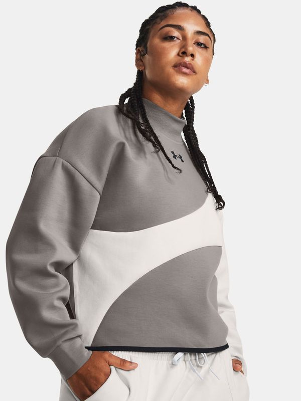 Under Armour Under Armour Unstoppable Flc Crop Crew-GRY Sweatshirt - Women