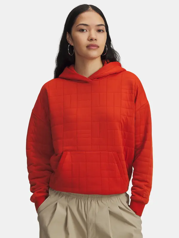 Under Armour Under Armour Unstoppable Flc Txtr Hoodie-ORG - Women's Sweatshirt