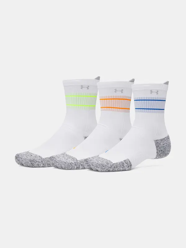 Under Armour Unisex socks Under Armour UA Velociti Run Cush 3p Crew-WHT - unisex