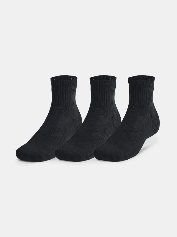 Under Armour Unisex socks Under Armour Unisex UA TC 3pk Qtr-BLK - unisex