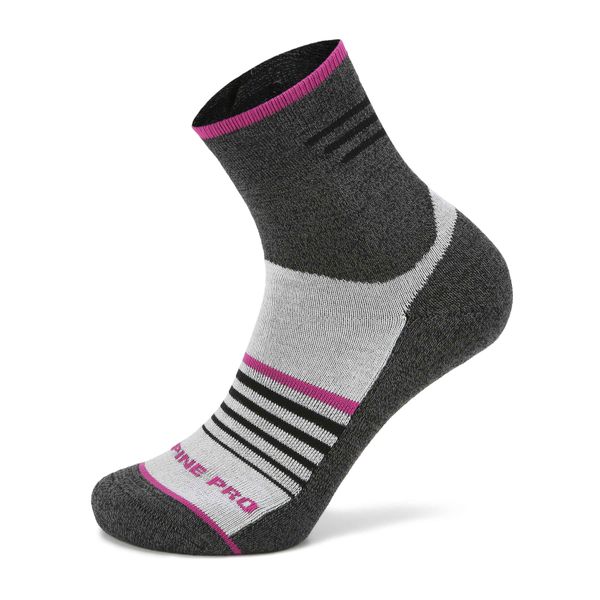 ALPINE PRO Unisex socks with antibacterial treatment ALPINE PRO KAIRE fuchsia red