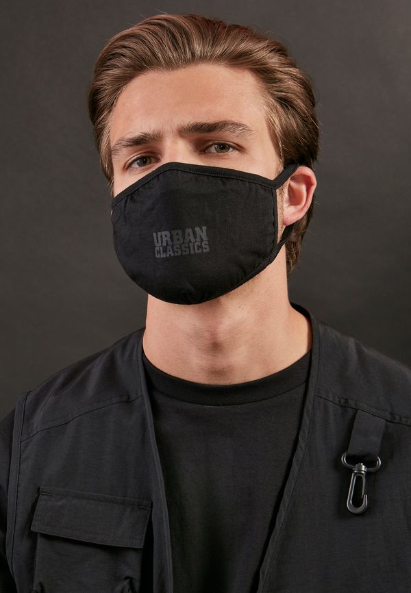 Urban Classics Accessoires Urban Classics Cotton Face Mask, 2 packs, black
