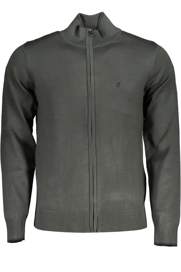 U.S. GRAND US GRAND POLO GREEN MEN'S CARDIGAN