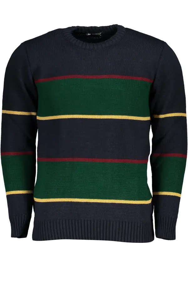 U.S. GRAND US GRAND POLO MEN'S BLUE SWEATER