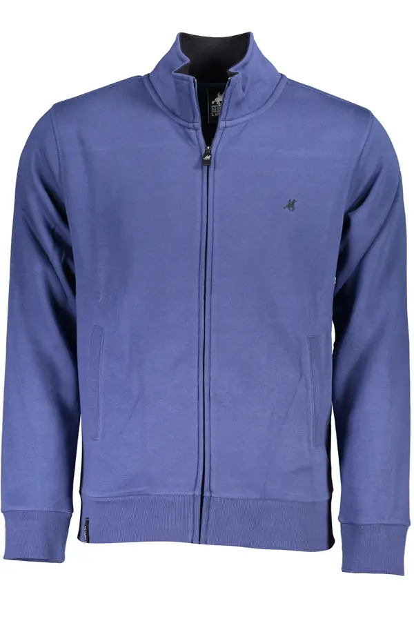 U.S. GRAND US GRAND POLO MEN'S BLUE ZIP SWEATSHIRT