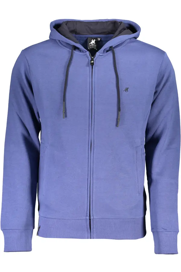 U.S. GRAND US GRAND POLO MEN'S BLUE ZIP SWEATSHIRT