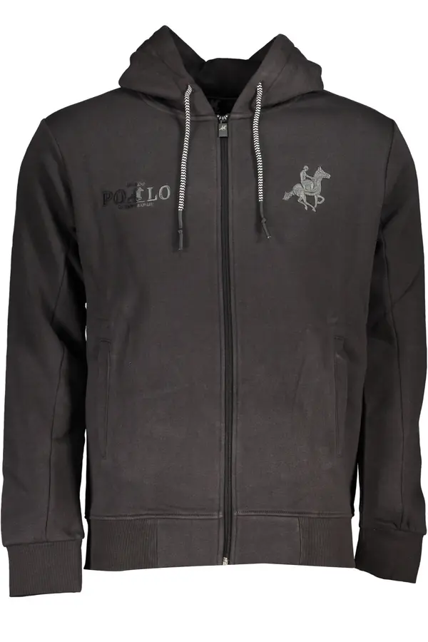 U.S. GRAND US GRAND POLO MEN'S GRAY ZIP SWEATSHIRT