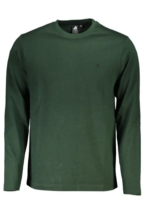 U.S. GRAND US GRAND POLO MEN'S LONG SLEEVE T-SHIRT GREEN
