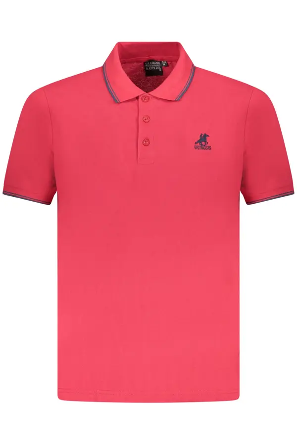 U.S. GRAND US GRAND POLO MEN'S SHORT SLEEVE POLO RED