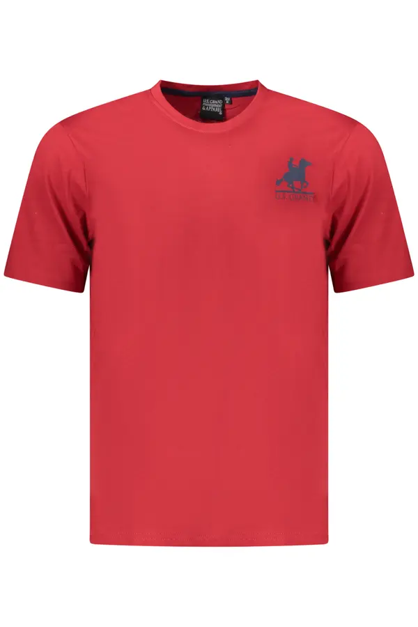 U.S. GRAND US GRAND POLO MEN'S SHORT SLEEVE T-SHIRT RED